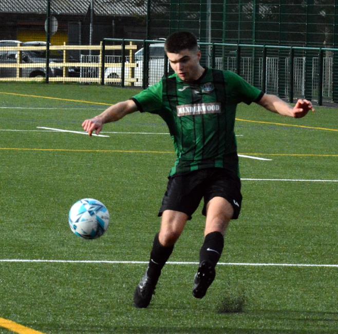 Camron Thomas - struck a far post volley in first half for Hakin